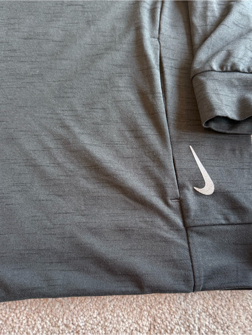 Nike Dri-FIT Full Zip Hooded Athletic Jacket Gray XL - Picture 3 of 9